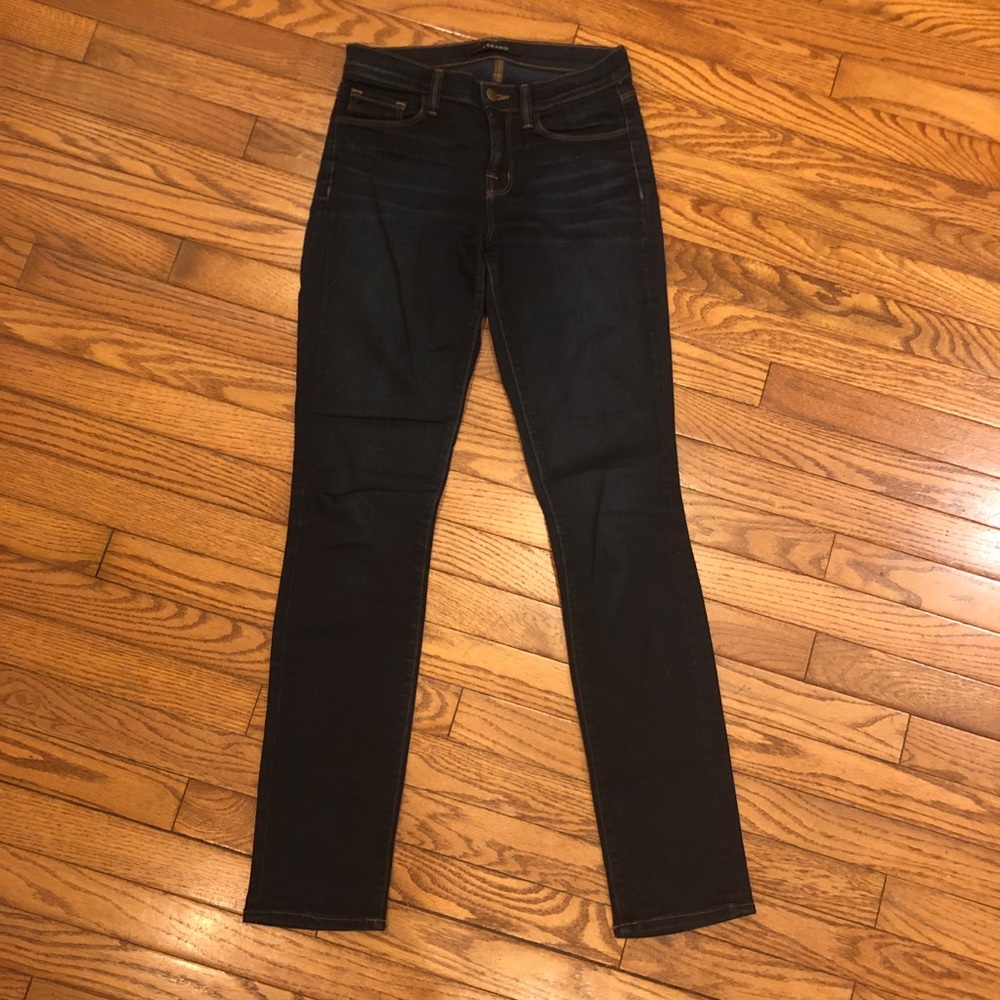 J Brand Mid Rise Rail Denim Jeans - Picture 2 of 7